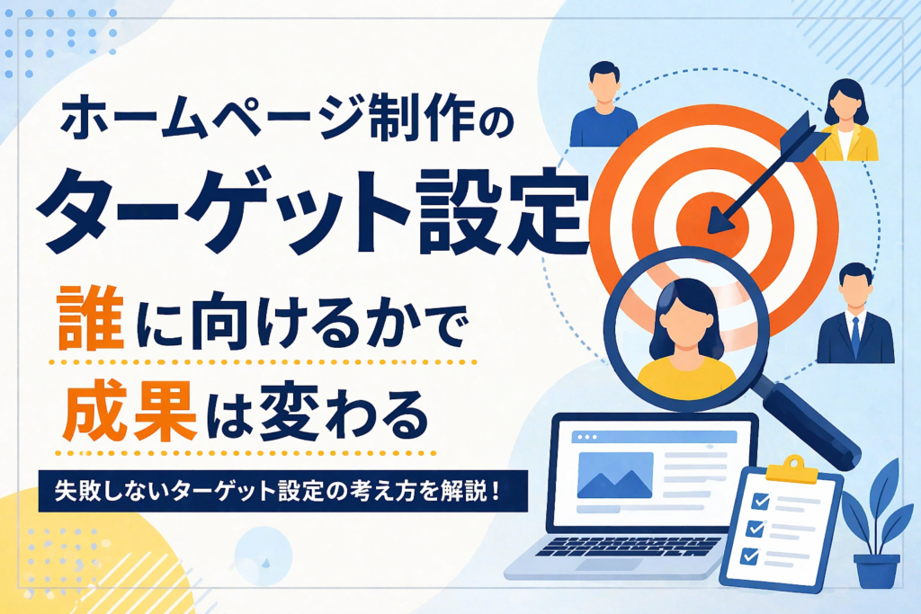 ホームページ制作で失敗しないためのターゲット設定｜誰に向けるかで成果は変わる